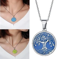 retro tree of life pendant long necklaces for women female europe luxury sweater chain necklace jewelry accessories gift 2020