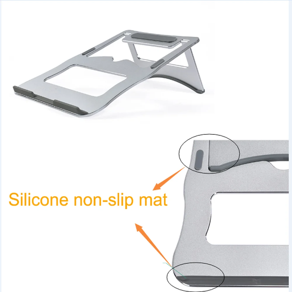 Befon Складная подставка для ноутбука переносной Регулируемый алюминиевый