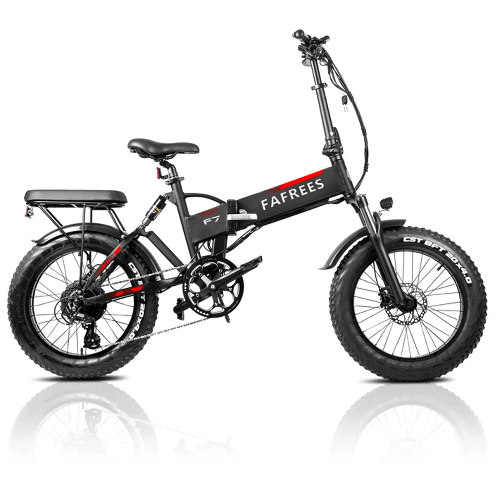 Preise 20x 4,0 Zoll Fett Reifen 750W Falten Elektro Fahrrad 7 Speed Power Unterstützen Moped E Bike Mit 13,6 AH Batterie Für Pendeln Reisen