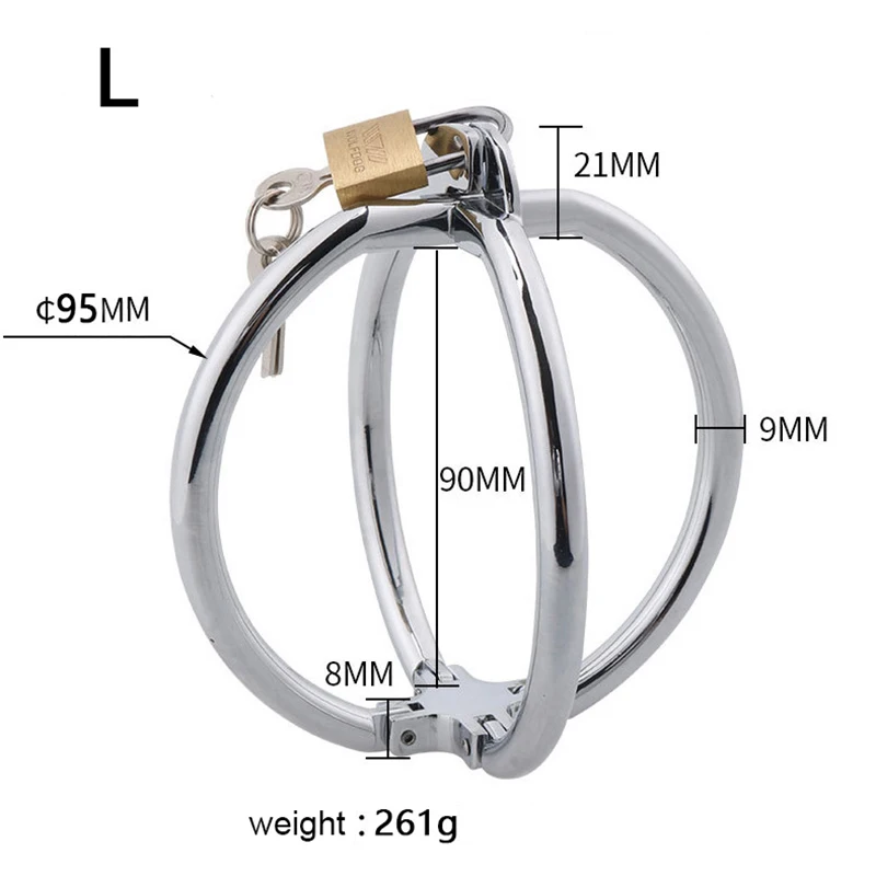 Наручники из нержавеющей стали с перекрестными ремешками металлические