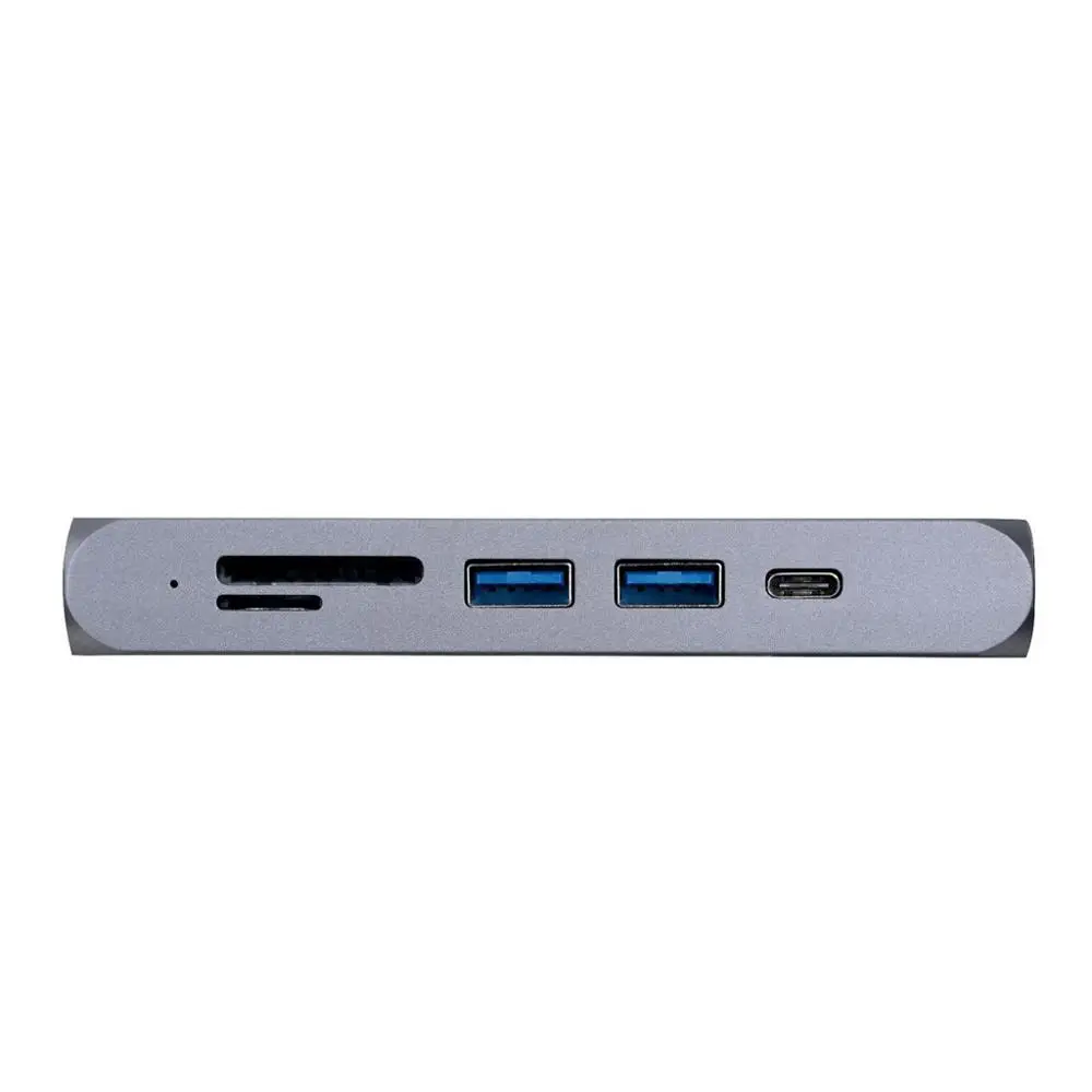 

tebe 6 IN 1 USB C HUB Type-c To 4K HDMI-Compatible TF/SD USB 3.0 PD Fast Charging Adapter For MacBook Pro USB C Docking Station