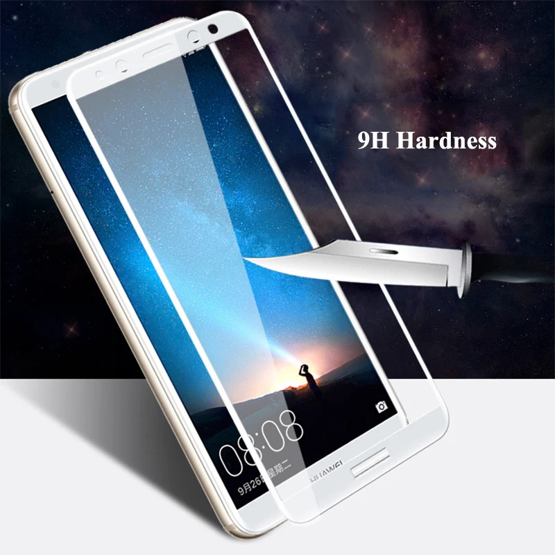Закаленное стекло для Huawei Nova 2i протектор экрана Mate 10 Lite Nova2i искусственное Защитное 5 9 дюймов полное