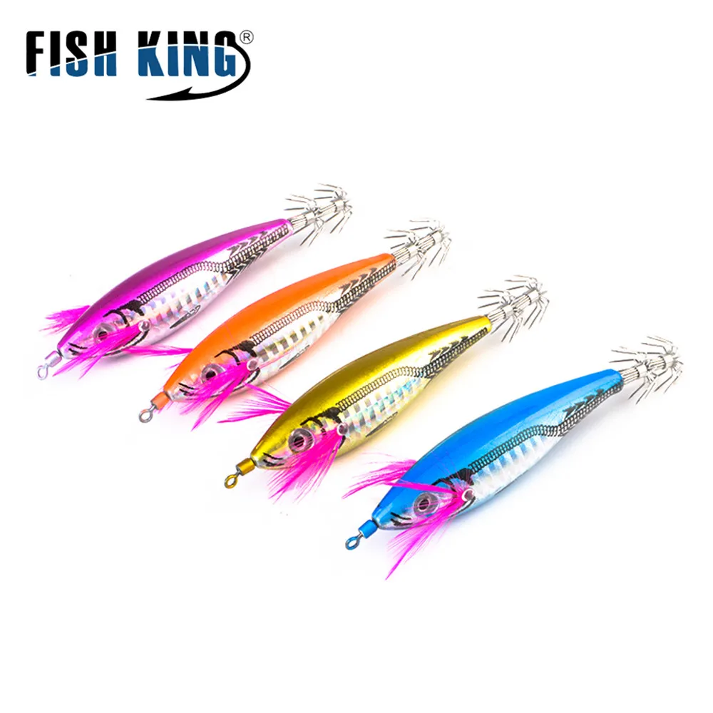 Рыболовная приманка FISH KING 7 см/11 5 г с крючком для кальмара Поворотный кран Джиги