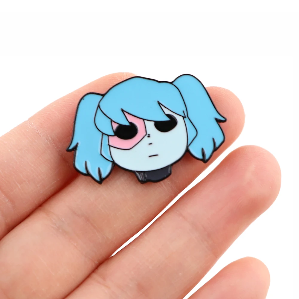 Жуткая брошь в форме лица Салли из игры броши на одежду новогодний подарок аниме