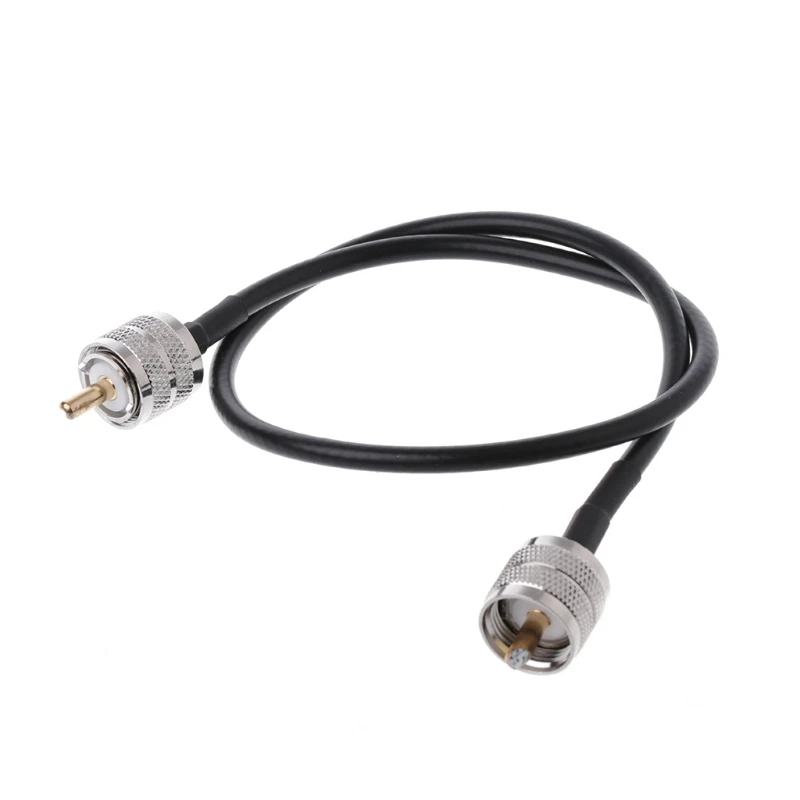 

RF Coaxial Cable Connector UHF PL259 Male to UHF Male PL259 RG58 Pigtail Cable 50cm