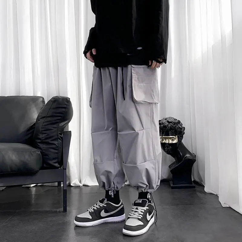 

KEMOY Men's Streetwear Vintage Cargo Pants 2021 Spring Trousers Man Casual Oversize Male Pants Hip Hop