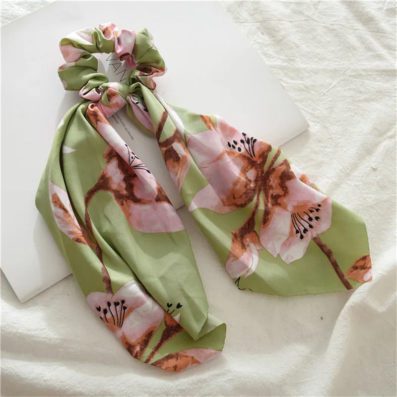 style 19 Ruoshui, женские резинки для волос с цветочным принтом, мягкие резинки для волос, резинки для волос для девушек, Женская резинка, аксессуары для волос - Цвет: style 19