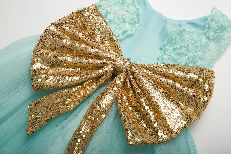 Платье детское с открытой спиной блестками и жилетом|Платья| |