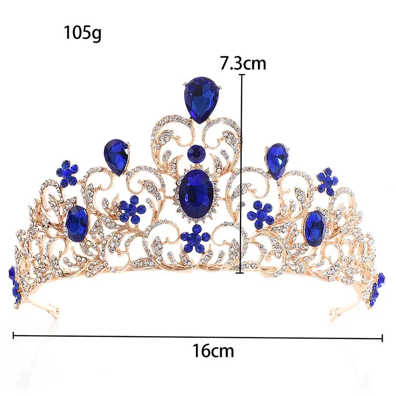 Высокое качество барокко жадность синий розовый золотой красный цветок полые