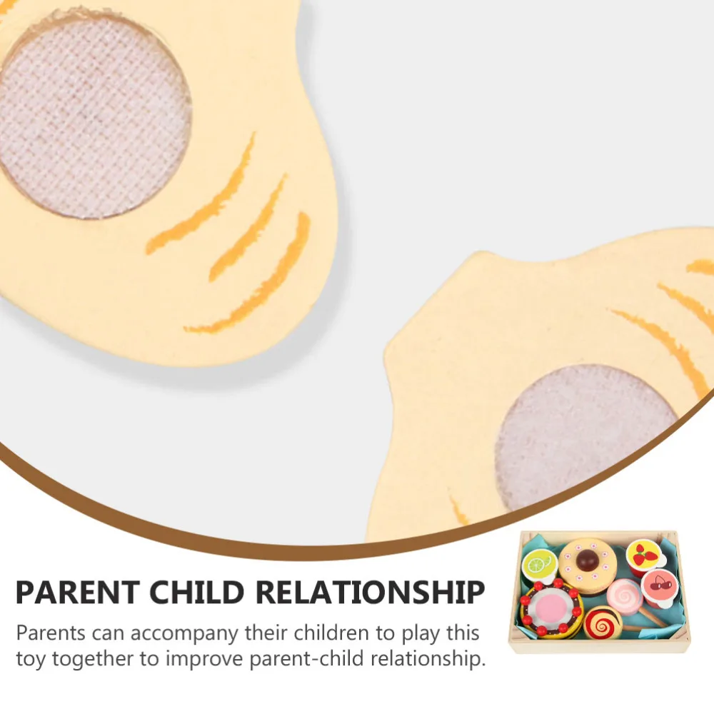 

1 Set Wooden Snacks Toys Children's Toys Kids Wooden Kitchen Toys
