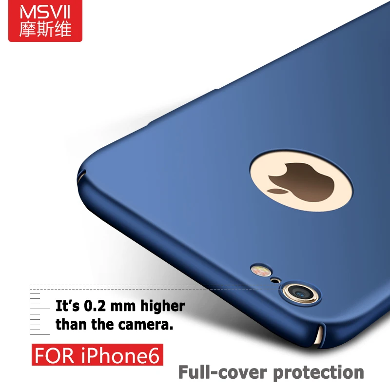 Чехол Msvii для iphone 6s чехол 6 Ультратонкий с полной защитой жесткая матовая задняя