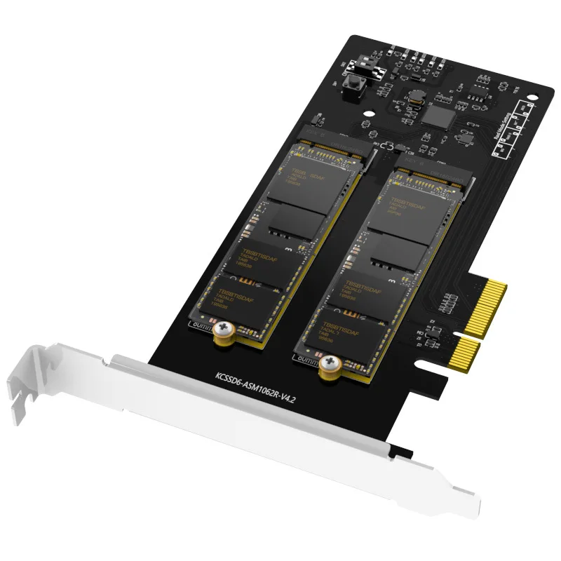 PCI E X4 X8 X16 до M.2 Ngff двойной адаптер Ssd с Raid высокоскоростным Sata массивом внешний M2 SSD
