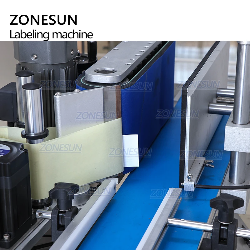 ZONESUN полностью автоматическая настольная машина для нанесения этикеток на