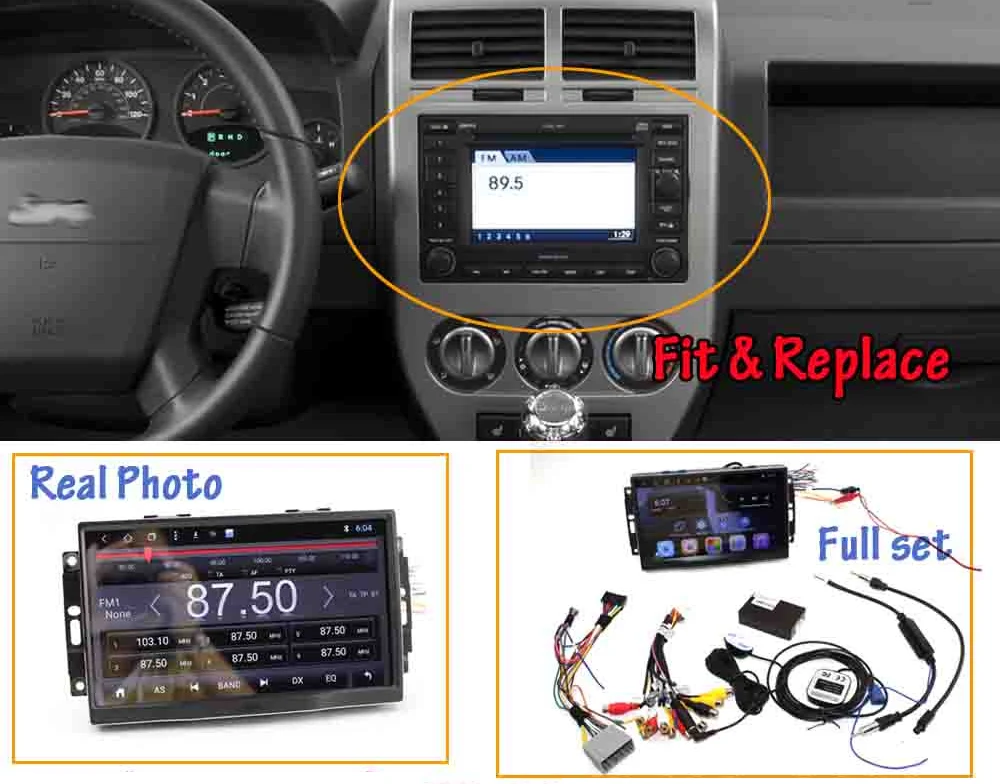 Liislee Android 8,0 для Jeep Compass 2006~ 2007 автомобильный стерео радио BT Carplay экран видео gps навигация Мультимедиа без DVD плеера