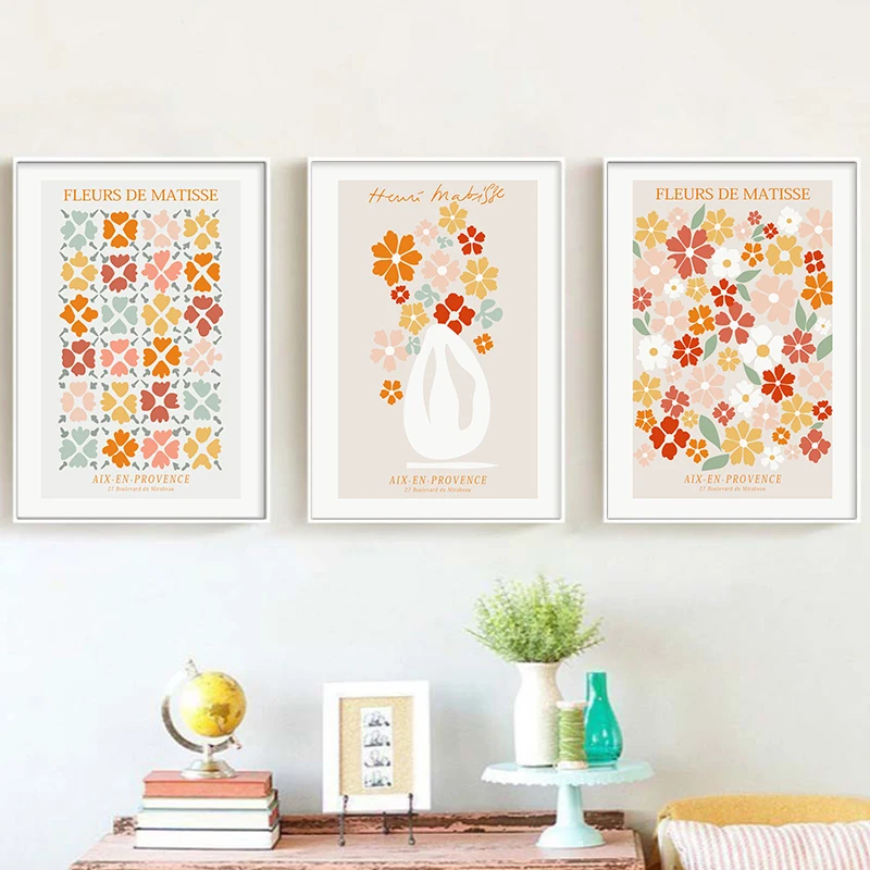 Настенное искусство Анри Матисс цветочная ваза галерея цветочный рынок выставка