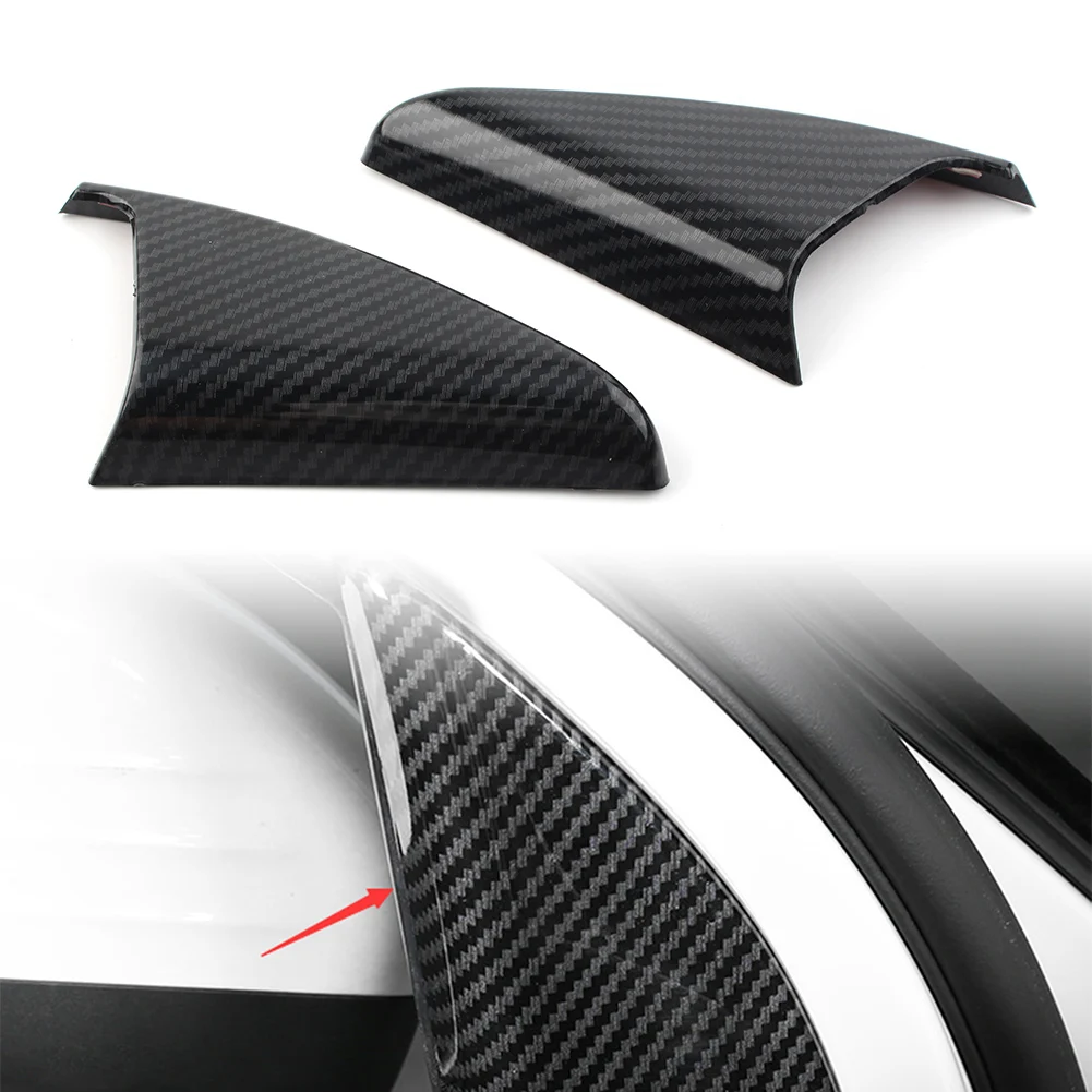 

Car A Pillar Styling Triangle Frame Cover Trim For Mercedes Benz W177 A-Class A200 A220 A250 2019 Carbon Fiber Look ABS Plastic