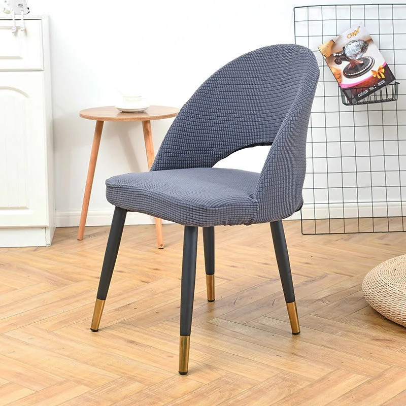 

Curved Dining Chair Cover Hollow Back Polar Fleece Arc Armchair Covers A Shape Chair Covers Spandex Home Hotel House De Chaise