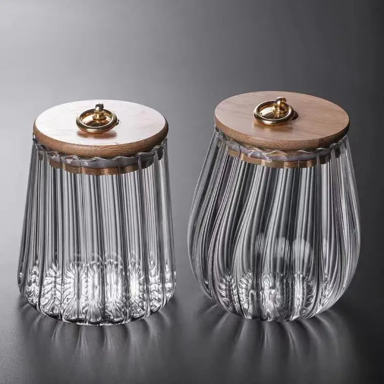 Прозрачная стеклянная герметичная емкость для бутылок контейнер чая бытовой