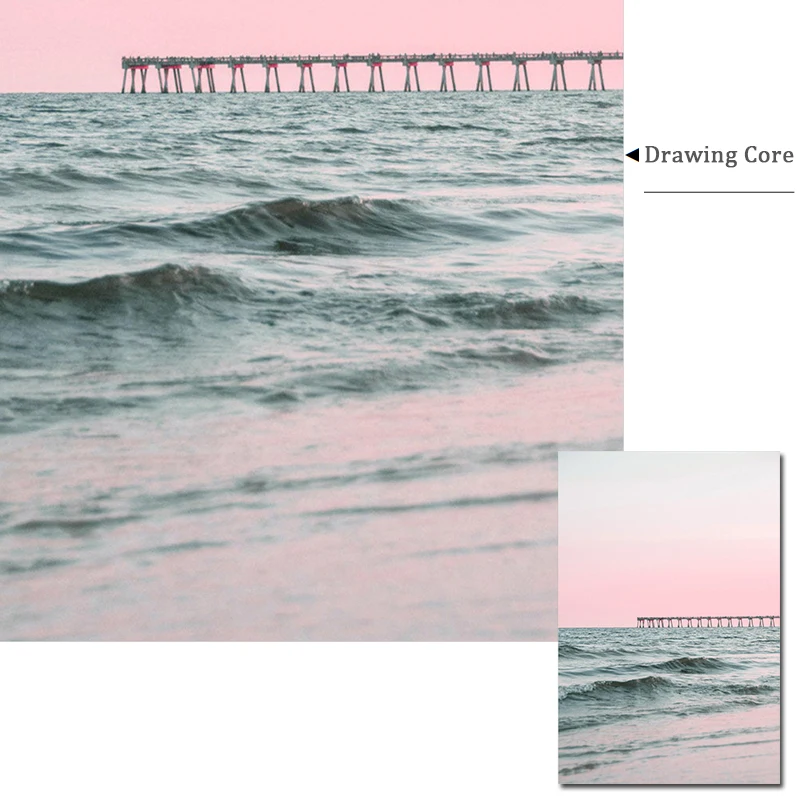 Скандинавский плакат с принтом серфинга Настенная картина для морской воды