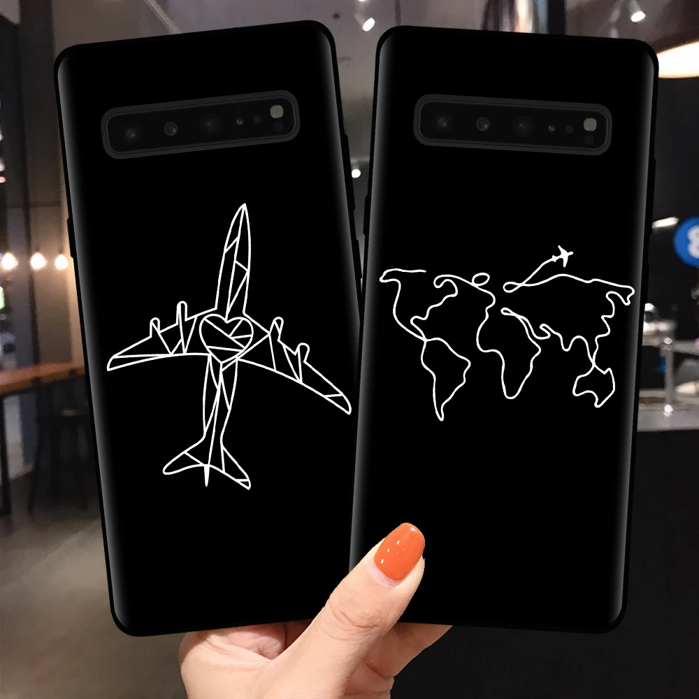 Дорожная карта Нескользящие простые Чехлы для Samsung Galaxy A10 A20 A30 A40 A50 A70 Note 10 Pro S7 Edge S8