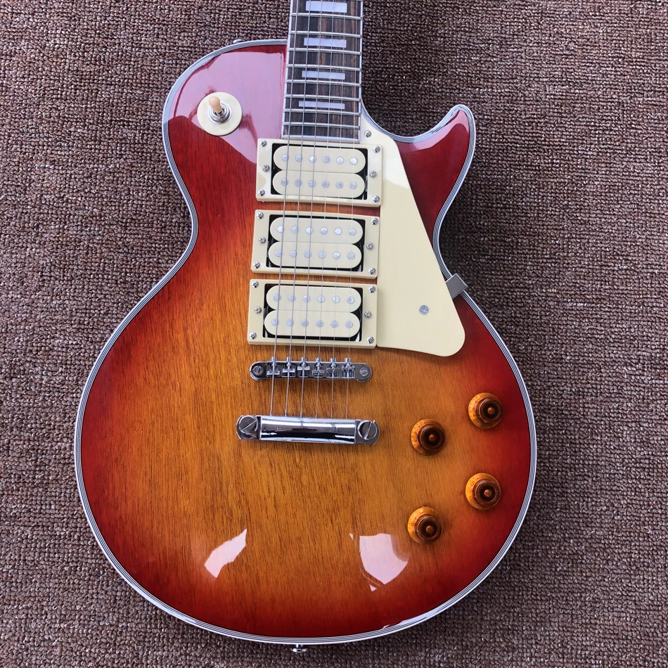 Гриф из розового дерева электрогитара цвет вишни хром фурнитура бесплатная