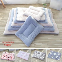 flannel pet dog bed dog sleeping bed mat breathable warm pet beds cushion for small medium large dogs cat pets accessories