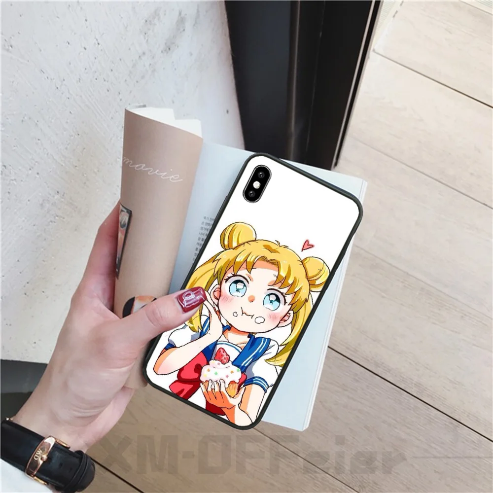 Reayou Beautiful girl anime Soft black Phone Case for iPhone 11 pro XS MAX 8 7 6 6S Plus X 5 5S SE XR cover | Мобильные телефоны и