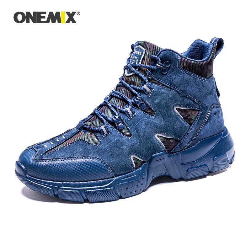 ONEMIX 2022 new arrival Men Winter Boots Keep Warm Wool Sneakers Waterproof Outdoor  solider Running Shoes policeman Shoes