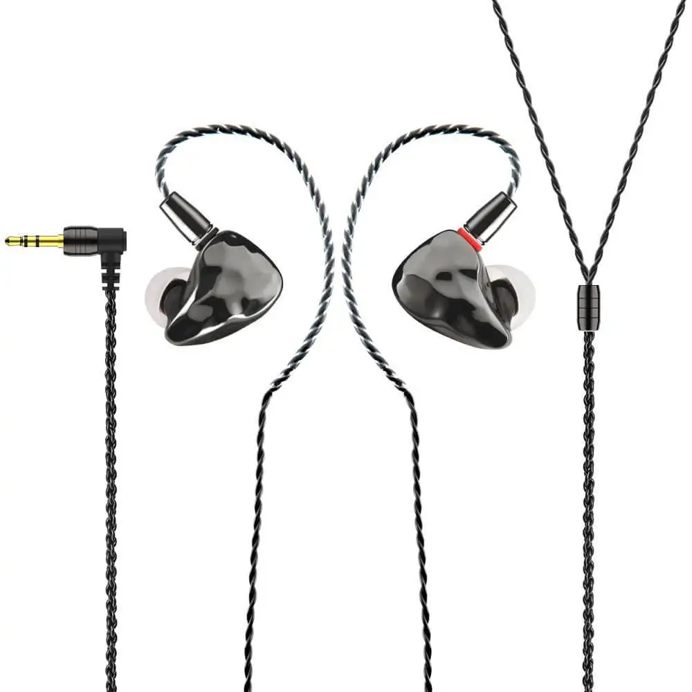 IKKO Obsidian OH10 Knowles 33518 1BA + 1 динамический двухсторонний Гибридный 2-контактный разъем 0