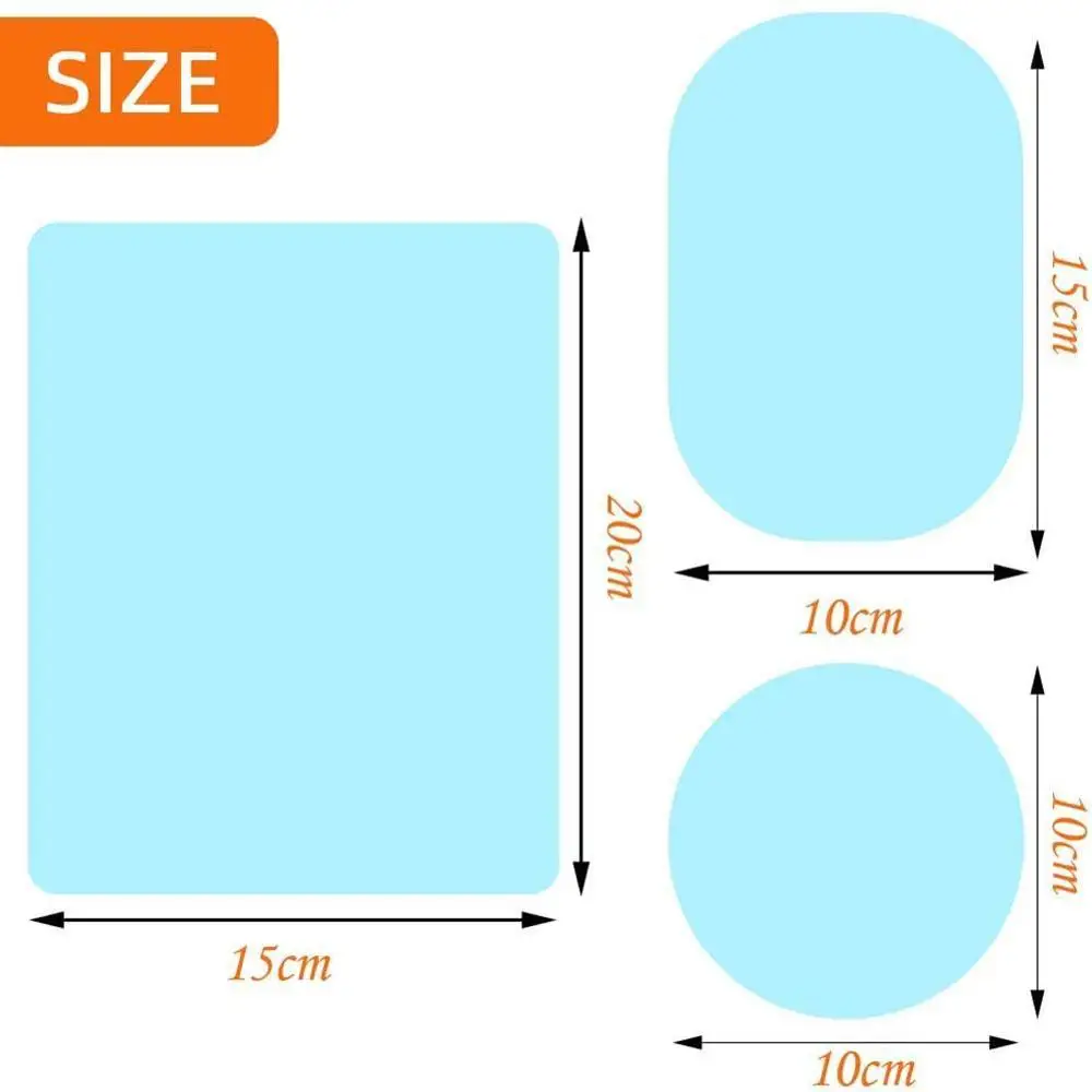 

6PCS Car Rearview Mirror Protective FilmB HD Clear Film Wing Mirror Rain Films Anti Fog Blind Spot Stickers For Cars Side Window