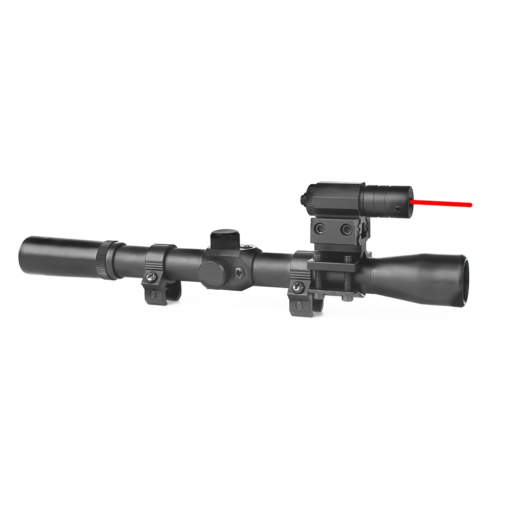 Прицел для ружья Robin Hunting 4x20 тактический арбалет лазерный прицел с красной точкой