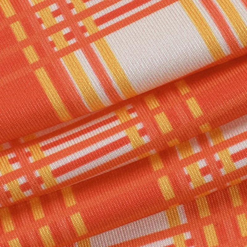 Сексуальное платье с v-образным воротом тонкая кофточка принтом в клетку уличная