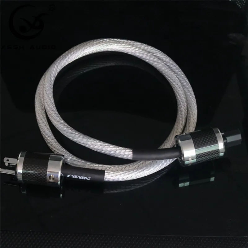 XSSH аудио Hi end DIY hifi 13 мм OD 9 core 16AWG тефлоновый кабель питания Vahalla шнур с женским и