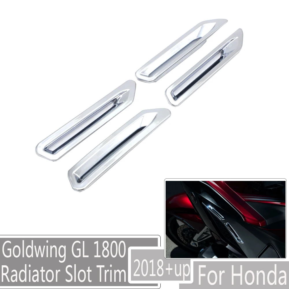 

For Honda Goldwing GL 1800 GL1800 2018 2019 F6B 2018 2019 Motorcycle Chrome Decorative Cover Radiator Slot Trim