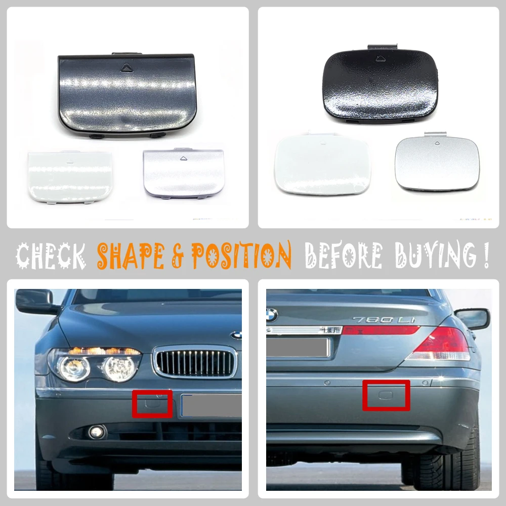 Крышка буксира для 02-05 BMW 7 серии E65 E66 730i 735Li 740d 745i 760i 740Li 745Li 745LiS 750Li 760Li 760LiS передняя и