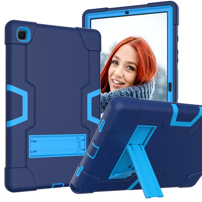 

For Samsung Galaxy Tab A7 10.4 2020 SM-T500 SM-T505 Case Shockproof Kids Safe PC Silicon Hybrid Stand Full Body Tablet Cover