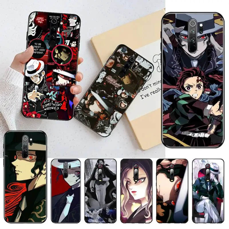 YJZFDYRM Muzan Kibutsuji аниме Bling Cute чехол для телефона Redmi Note 9 8 8T 8A 7 6 6A Go Pro Max K20  | Бамперы -4001241033915