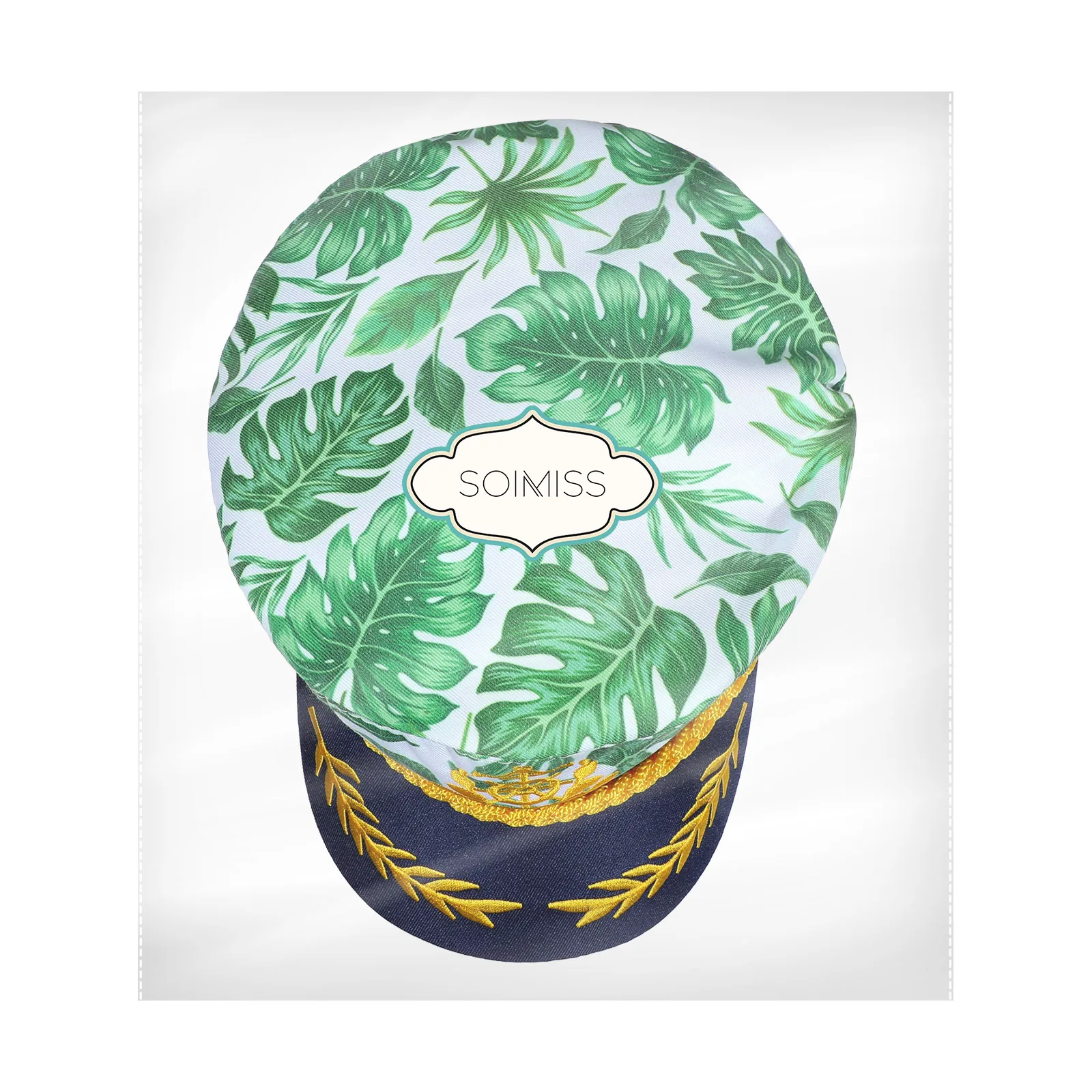 

SOIMISS Embroidered Captain Hat Adult Yacht Sailor Cap Nautical Party Dress Up Hat for Men Women Teens Kids