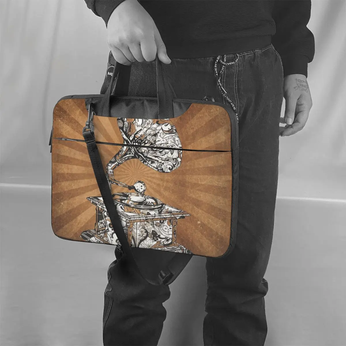 

Dj Turntable Laptop Bag Case Fashion Bike Computer Bag Clutch Protective Laptop Pouch