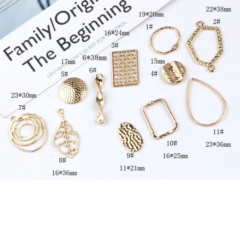 10 шт. модные корейские массивные серьги Геометрические Квадратные круглые для