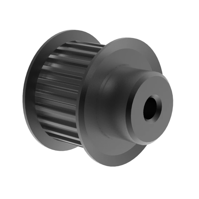 12 зубьев 5 мм Шаг стали м зубчатый шкив со ступицей и фланцем для ремней 9 шириной