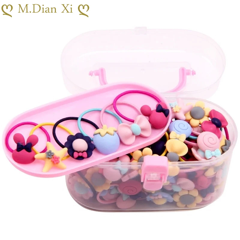 Подарочная коробка резинок для волос 40 шт./лот | Детская одежда и обувь