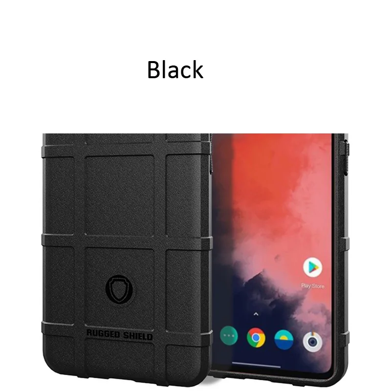 Black Прочный защитный чехол для Oneplus 7T Pro 7 6T защитный чехол с защитой от падения - Цвет: Black