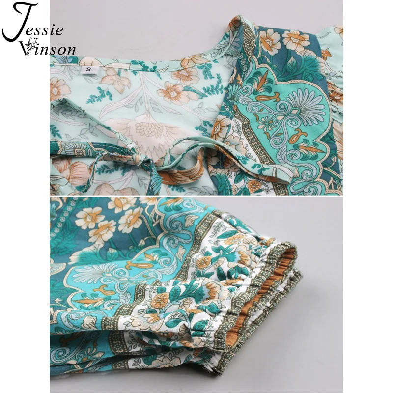 

Jessie Vinson Boho Print Blouse Women Casual Loose Long Sleeve Lace up Pullover Blouse Shirt Womens Tops and Blouses Spring 2021