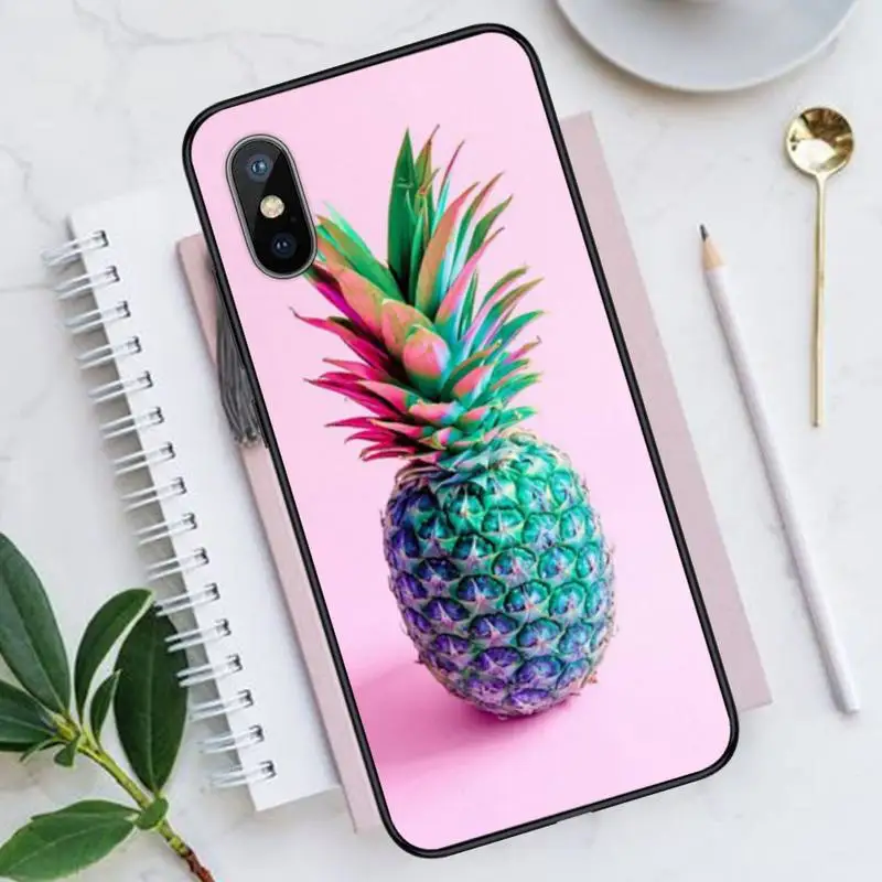 

Pineapple corlorful art pattern Phone Case for iPhone 11 12 pro XS MAX 8 7 6 6S Plus X 5S SE 2020 XR Luxury brand shell