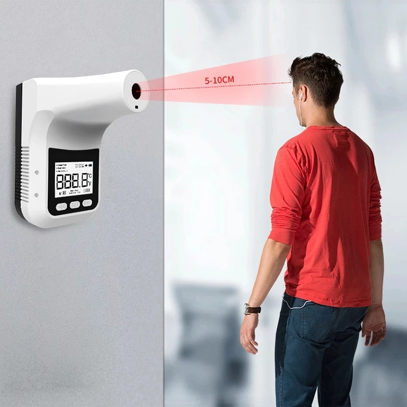 2021 K3 Non-contact Infrared Thermometer Digital Pro Forehead Hand Temperature Sensor Laser Gun With Fever Alarm Wall Mounted |