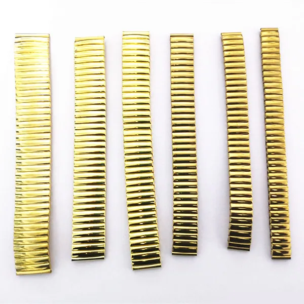 Wholesale 60PCS/lot  stainless steel watch bands watch straps gold color 12mm 14mm 16mm 18mm 20mm 22mm size available