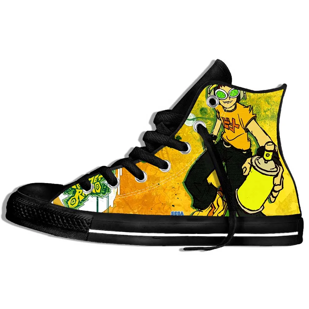 2019 Hot Fashion Printing hIgh top Sneakers Jet Set Radio Unisex Lightweight Casual Shoes | Обувь
