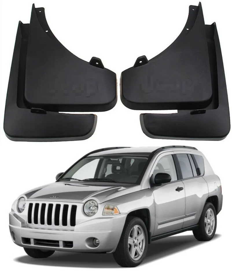 

4pcs Molded Car Mudguards fender Front Rear Mud Flaps For 2006-2010 JEEP COMPASS Mudflaps Splash Guards Car fender Flares