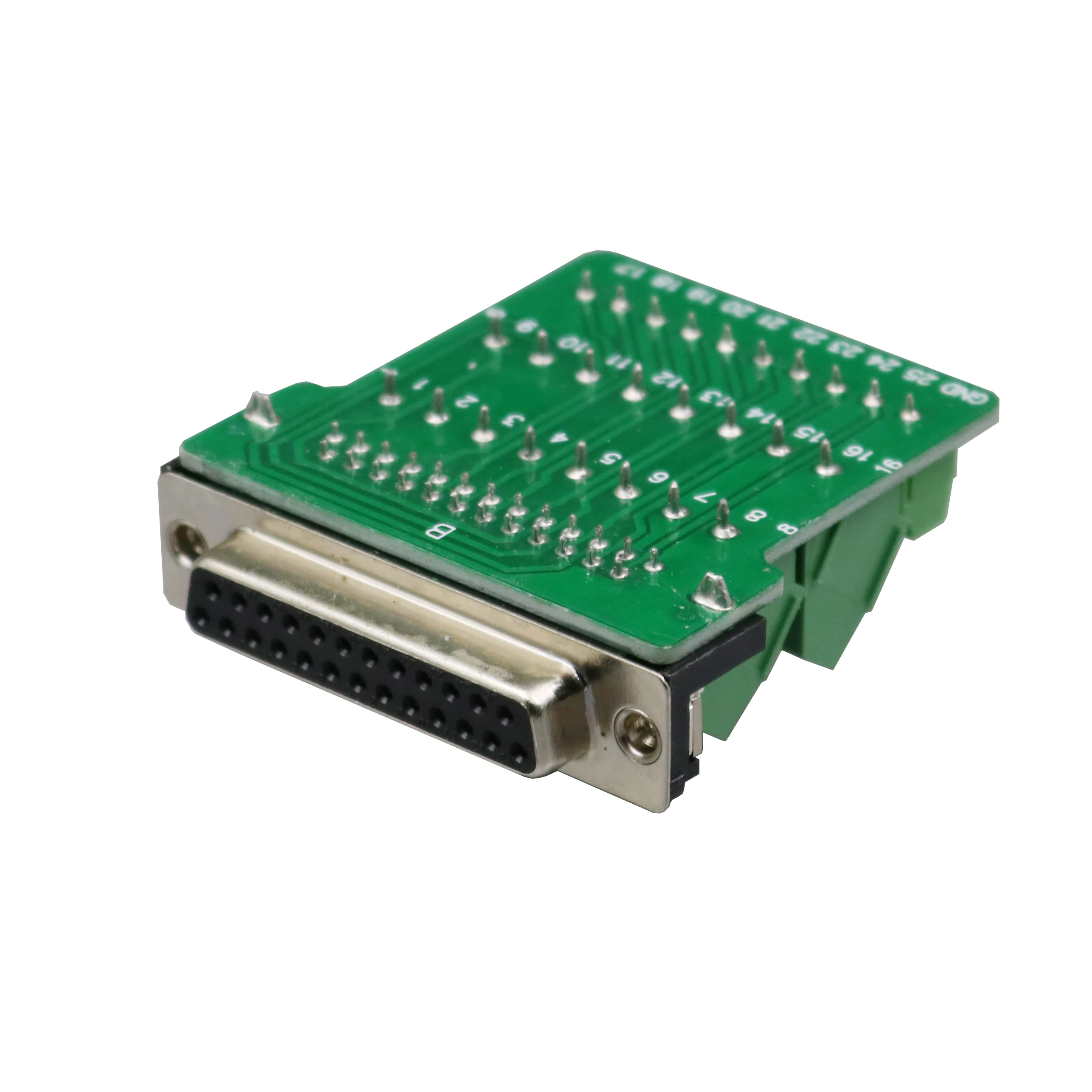1Pcs DB25 Female 25Pin D-Sub Connector Solderless Terminal Board Plastic Cover Screw | Обустройство дома